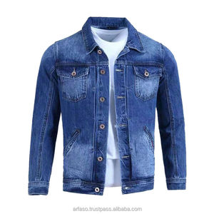 New Custom Logo Men's Streetwear Denim Jacket Designer Casual Cotton Quick Dry OEM Jean with Polyester Lining - Product Image 4