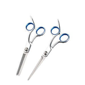 Stainless Steel Sharp Blade Right-Handed Hair Scissor <b>Set</b> Home Use Hairdressing Scissors Kit <b>Barber</b> Thinning Cutting - Product Image 1