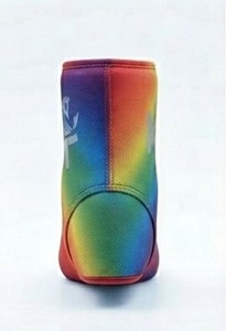 Genouillère de soutien souple en néoprène arc-en-ciel, épaisseur réglable, unisexe, respirante, avec fermeture auto-agrippante pour l'entraînement, ajustement confortable - Product Image 2