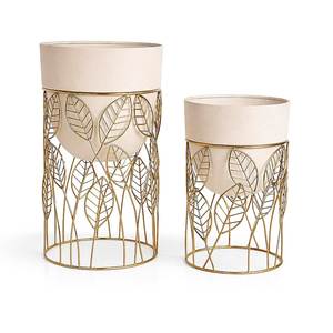 Maceta Decorativa de Metal Estilo Rústico de Linea Exports Inc, Maceta Elegante y Duradera para Plantas de Interior y Exterior - Product Image 4