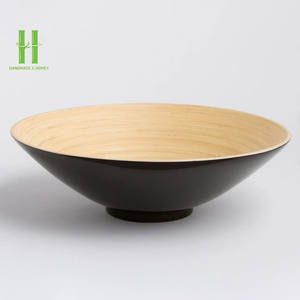 MEILLEUR VENDEUR! Bol en bois de bambou jetable fait à la main écologique Corbeille à fruits Stockage durable au micro-ondes Nourriture vietnamienne - Product Image 4