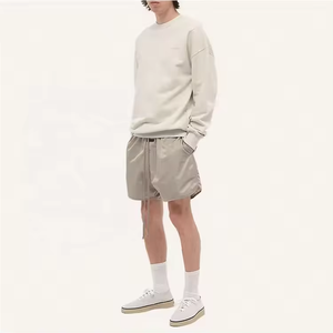Pantalones Cortos Deportivos para Hombre, de Color Sólido, de Poliéster, Cintura Media, con Cordón, de Secado Rápido, Tejido de Nailon - Product Image 5