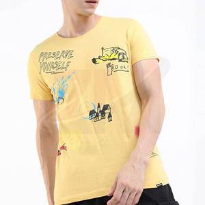 Camisetas de algodón al por mayor con cuello redondo, camisetas con logotipo digital personalizado, camisetas suaves de corte regular para hombre, camisetas de alta calidad para hombre. - Product Image 2