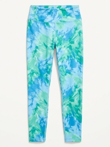 Leggings de cintura alta transpirables de elastano con estampado tie-dye para mujer, pantalones de yoga elásticos de punto para entrenamiento y descanso. - Product Image 6