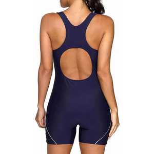 Traje de Baño de Una Pieza Casual de Verano para Mujer, Diseño Personalizado al por Mayor, Último Diseño, Traje de Baño con Estampado Sólido para Mujer - Product Image 2