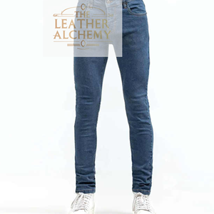 Men Relaxed Fit <b>Denim</b> Jeans Durable Cotton <b>Material</b> Modern Street Style Fashion Everyday Wear <b>Denim</b> Bottoms - Product Image 6