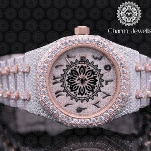 Reloj Mecánico de Lujo Charm de Acero Inoxidable, Caja de 40 mm, Correa de 20 mm, Estilo Vintage Hip Hop, Cristal, Resistencia al Agua de 10 Bares, Fecha Automática - Product Image 4