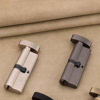 Serrure à poignée cylindrique moderne en laiton massif de 70 mm avec mécanisme d'entrée à clé double face pour cuisine, salle de bain et rangements de gym