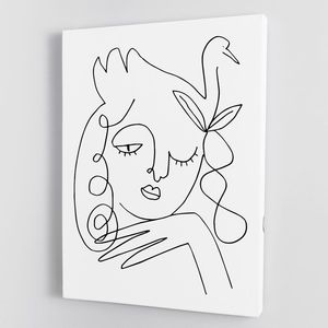 ภาพพิมพ์บนผ้าใบหงส์ขาวหรือโปสเตอร์ ภาพวาดศิลปะบนผ้าใบที่สวยงาม - Product Image 1