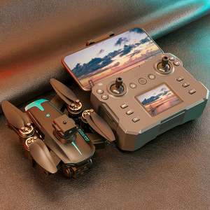 Mini Dron RC KY605S con Triple Cámara 4K Dual, Pantalla LCD FPV, Plegable, Control Remoto, Quadcopter con Capacidad de Vuelo de Larga Distancia - Product Image 1