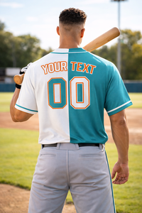 Camiseta de Béisbol Unisex de Alta Demanda, Personalizada, con Patrón Sólido, Transpirable, 100% Poliéster, con Nombre y Número, Tallas Grandes, Suministro OEM - Product Image 5