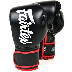 Whole Sale OEM <b>Red</b> & Black Fairtex Boxing Gloves 100% Genuine Leather Fairtex Boxing Gloves For Boxing Fight Training & Gym - Product Image 1