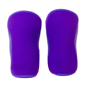 Genouillères en néoprène violettes à enfiler, protection contre les chocs, unisexe, toutes saisons - Product Image 1