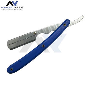 Navajas de afeitar rectas profesionales para barbería y salón, personalizables con funda y marca OEM - Product Image 3