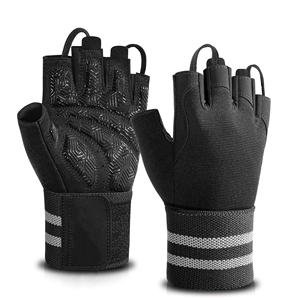 Guantes Acolchados para Levantamiento de Pesas para Atletas de CrossFit, Amortiguación de Espuma para Prevenir Callosidades, Cierre Ajustable con Gancho y Bucle - Product Image 1