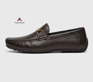 Hot Selling <b>Men's</b> High Top Leather Loafers Lightweight Soft Casual Formal Shoes Adult Size - Product Image 4