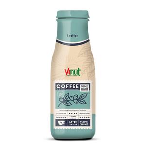 กาแฟลาเต้ อาราบิก้า โรบัสต้า บรรจุกระป๋องอะลูมิเนียม 405 มล. ยี่ห้อ VINUT พร้อมดื่ม ขายส่ง รับผลิตแบบ OEM บริการติดฉลากสินค้าภายใต้แบรนด์ของคุณ - Product Image 1