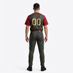 Uniformes de Béisbol de Color Sólido de Primera Calidad, Cómodos, Transpirables, de Secado Rápido, con Logotipo Personalizado - Product Image 2