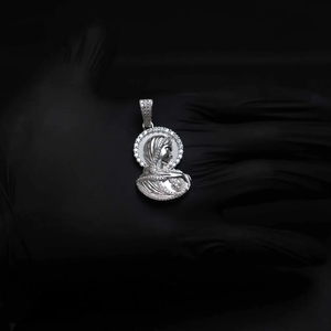 CONCEPTION VVS Moissanite Jesus Head Necklace 925 Silver <b>Sandblasted</b> Finish Religious Pendant Hip Hop Jewelry Iced Diamond GRA - Product Image 6