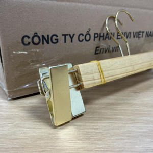 Organisateur de vêtements en bois laqué de haute qualité en gros, pinces métalliques, acier inoxydable durable, pour armoire et salle de bain, en provenance du Vietnam - Product Image 6