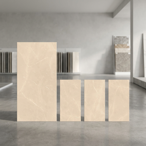 Azulejos de Porcelana Cerámica Pulati Mate 800x1600mm, Color Blanco Calacatta, Textura Imitación Madera Sólida, 80x160cm, para Pisos de Hotel, Vestíbulos y Baños - Product Image 2