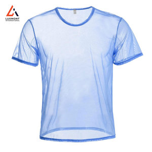 เสื้อยืดตาข่ายฤดูร้อนผู้ชาย ผ้าแห้งเร็ว ระบายอากาศได้ดี เหมาะสำหรับวิ่งออกกำลังกายกลางแจ้ง เสื้อยืดแห้งเร็ว - Product Image 1