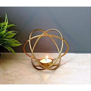 Gold metal <b>candle</b> holder for <b>wedding</b> table centerpiece decoration bulk wholesale manufacturer - Product Image 3