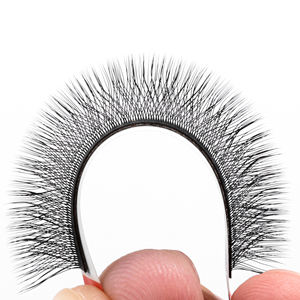 Pestañas W Lashes Clover Fan, abanicos de volumen prefabricados, hechos a mano, color negro intenso, pestañas esponjosas, venta al por mayor, logotipo personalizado - Product Image 3