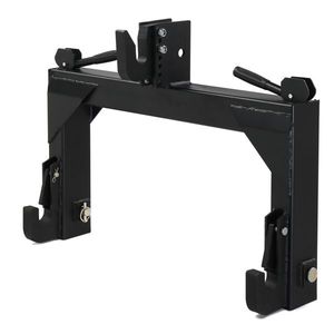 3 Pt Quick Hitch Adapter for Category 1 and 2 Tractors 3000lb Capacity Adjustable Bolt Black Color - Product Image 6