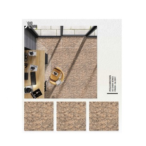 Antidérapant entièrement vitrifié carreaux de sol de salon brun surface veine dorée 60x60 brun foncé carreau de sol en porcelaine émaillée du principal fabricant du principal fabricant - Product Image 1