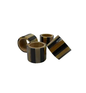 Anillos de Servilleta Redondos Hechos a Mano, Ecológicos, de Resina y Madera, para Decoración de Mesa en Fiestas, Bodas y Hoteles - Product Image 5