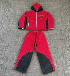 Rexfit Sports OEM Streetwear Mens Reflective Full Zip Windbreaker Set Summer Set Tracksuit Set Wholesale - Product Image 2