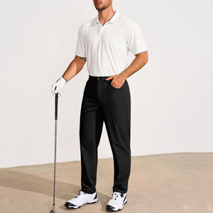 Wholesale High Quality Custom Logo <b>Men's</b> Golf <b>Pants</b> Trousers <b>White</b> Solid Color Casual Moisture Wicking Blank <b>Men's</b> Golf <b>Pants</b> - Product Image 3