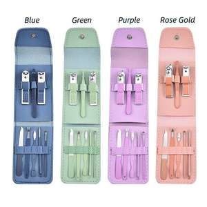 Juego de Manicura de Alta Calidad de 8 Piezas, Cortaúñas de Acero Inoxidable de Color, Juego de Tijeras para Uñas Totalmente Personalizado ANAAIF - Product Image 1