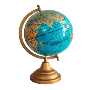 Globo Terráqueo Moderno para Escritorio Ejecutivo con Mapa del Mundo Detallado |   Globo Terráqueo Educativo de Hierro y Plástico para Oficina, Hogar y Escuela - Product Image 1