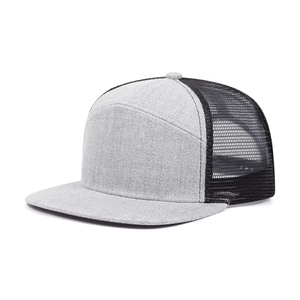 New Fashion Custom Manufacture 6-Panel <b>Navy</b> Blue Mesh Trucker <b>Hats</b> Adjustable Casual Breathable Summer Clothing Caps - Product Image 2