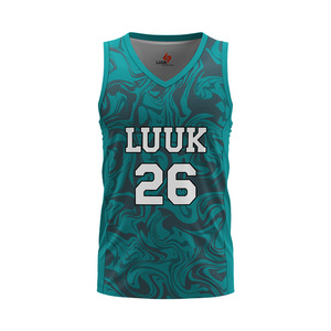 Camiseta de Baloncesto Sublimada Personalizada con Cuello en V, Sin Mangas, Absorbente de Humedad, para Adultos, Unisex, Ropa Deportiva de Alta Calidad - Product Image 1