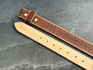 Ceinture Western en Cuir Pleine Fleur Façonnée à la Main, Style Western, Turquoise, en Cuir Véritable, Unisexe, avec Boucle Amovible – Vente en Gros - Product Image 6