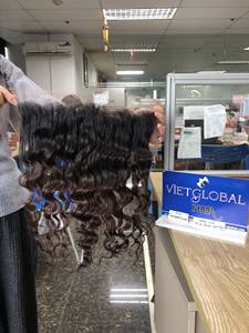 Encaje transparente Frontal Onda natural Color degradado de alta calidad para cabello de mujer negra Cabello vietnamita sin procesar - Product Image 3