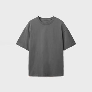 2026 Ballot de vêtements usagés, T-shirt oversize pour hommes grands et robustes, uni, à manches courtes, respirant, 100% coton - Product Image 3