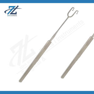 Fabricant d'instruments chirurgicaux en acier inoxydable de haute qualité à double crochet trachéal émoussé de 105mm de long au Pakistan - Product Image 2