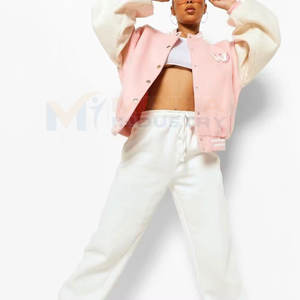 แจ็คเก็ตเลตเตอร์แมนคุณภาพสูงสำหรับผู้หญิง รุ่นใหม่ล่าสุด สวมใส่สบาย ผลิตจากผ้าฝ้าย 100% มีจำหน่ายแล้ว - Product Image 4