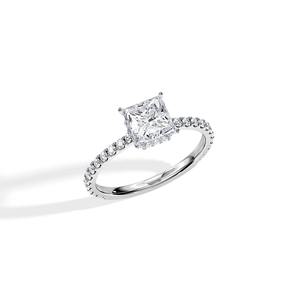 Anillo de Diamantes Cultivados en Laboratorio Clásico de Alta Demanda para Mujer, Joyería Fina para Fiestas de Compromiso, Disponible a Buen Precio - Product Image 4