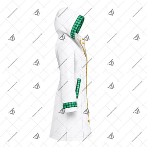 Chaqueta Impermeable con Capucha para Mujer, Diseño Houndstooth, de The Links Incorporated, Personalizable con Bordado, Resistente al Viento, para Actividades al Aire Libre - Product Image 2
