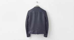 Veste en cuir pour homme, style motard, zippée, avec ceinture, vêtement d'extérieur décontracté - Product Image 2
