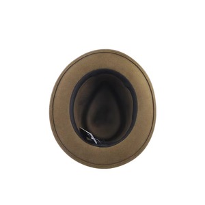 Sombreros de Fieltro de Lana al por Mayor, Sombreros Personalizados de Diferentes Estilos, Sombrero Fedora de Color Verde Oscuro - Product Image 6