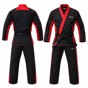 Kimono de judo F2WIN en coton blanc pour adultes, uniforme d'arts martiaux unisexe, coupe régulière, design durable, respirant, séchage rapide, prix abordable - Product Image 4