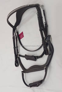 Bride de cheval anatomique de qualité supérieure avec boucle en acier inoxydable pour bride de cheval Design décoratif attrayant - Product Image 2