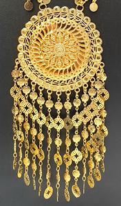 New Fashionable 24KT Gold Plated Women's Pendant Necklace Set <b>Arabic</b> Style Fine Jewelry for Weddings & Parties - Product Image 6