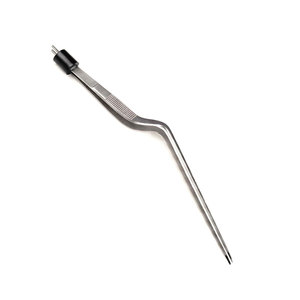 Pince bipolaire électrique en acier inoxydable, non isolée, à baïonnette, angulaire, 18 cm, avec pointes de 0,5 mm, 1,0 mm et 2,0 mm, instrument chirurgical - Product Image 3